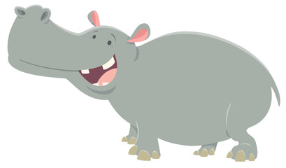 cartoon hippopotamus animal character