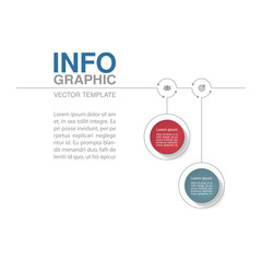 Vector infographic template for diagram, graph, presentation, chart, business concept with 2 options.