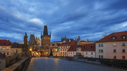 Fototapeta na wymiar Panoramic view to Prague Czech Republic 