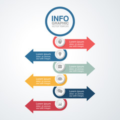 Vector infographic template for diagram, graph, presentation, chart, business concept with 6 options.