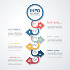 Vector infographic template for diagram, graph, presentation, chart, business concept with 6 options.