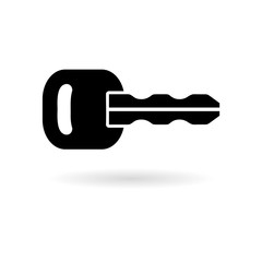 Key icon, Key icon in flat style