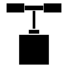 Detonator icon black color illustration flat style simple image