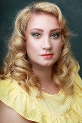 Naklejka premium blond woman