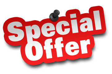 special offer concept 3d illustration isolated