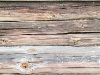 wall of a log house