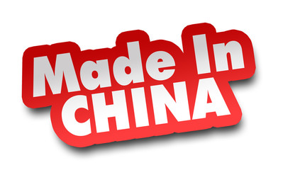 made in china concept 3d illustration isolated