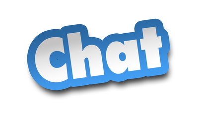 chat concept 3d illustration isolated