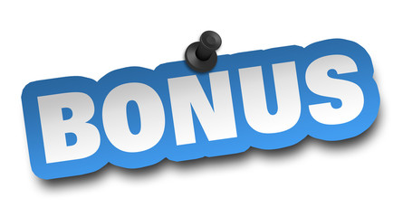 bonus concept 3d illustration isolated