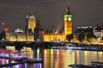 Fototapeta premium Big Ben, Houses of Parliament, London, England, uk 