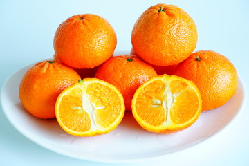 The fresh great mandarins 10.