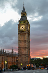 Fototapeta na wymiar Big Ben, Houses of Parliament, London, England, UK 