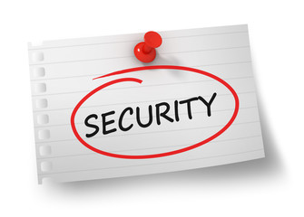 security concept 3d illustration isolated