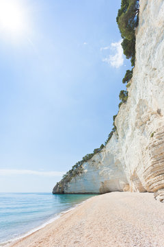 Vignanotica, Apulia - High noon at the gravel beach of Vignanotica