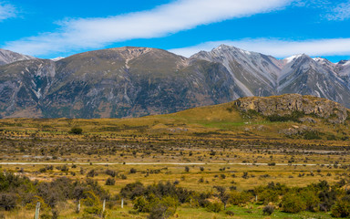 Fototapeta premium A Road through a Valley