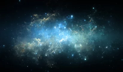 Raumhintergrund mit planetarischem Nebel und Sternen © Peter Jurik