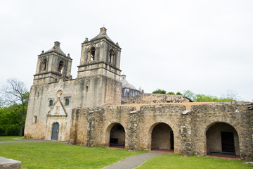 Fototapeta na wymiar Mission Concepcion San Antonio Texas