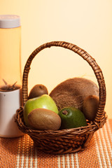 cooking in a blender smoothies of fruit