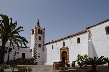 Betancuria, histiral capital city and local church, Fuerteventura