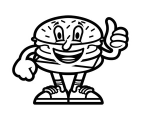 Cartoon burger 