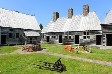 Port Royal National Historic Site in Port Royal, Nova Scotia, Canada. The Habitation of Port Royal...