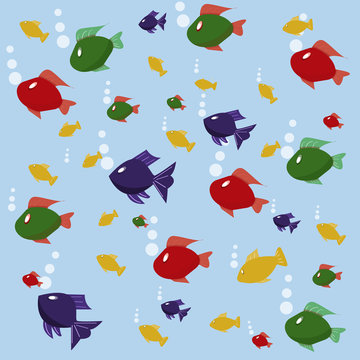 background picture with fishes