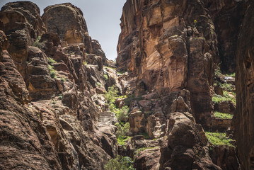 Petra Jordan amazing Mountains view from above