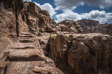 Petra Jordan amazing Mountains view from above