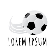 Obraz premium Vector illustration of a soccer ball. 