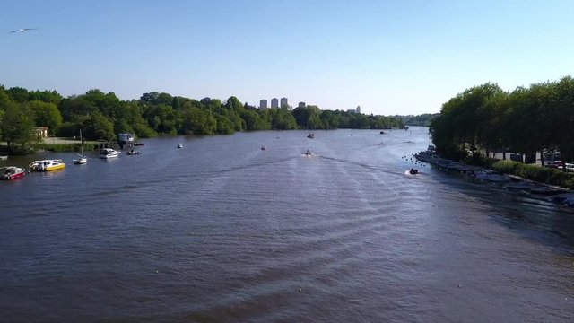 Aerial Nantes Erdre River
