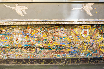 Mosaic panel in Saint-Petersburg