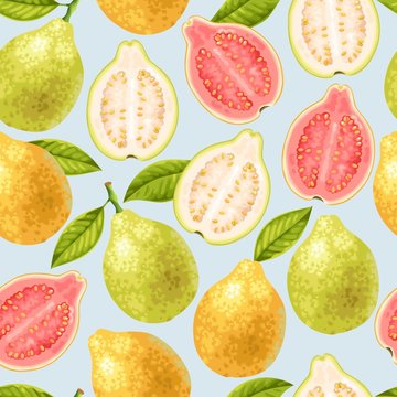 Seamless guava fruits