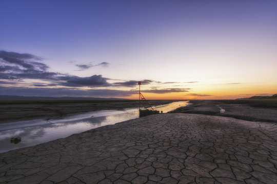 Heswall boatyard and slipway wirral England UK