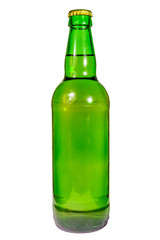 Bottle of beer isolated on white background