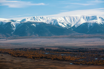 Landscape of the Altai mountains in Altai Republic, Russia.