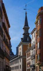 Elements of the architecture of Spain's capital city of Madrid. 