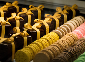 petit fours and macarons