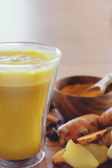 Turmeric latte, Golden milk, Turmeric milk, healthy hipster drink