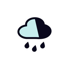 rain cloud icon. Element of colored web icon for mobile concept and web apps. Detailed rain cloud icon can be used for web and mobile. Premium icon