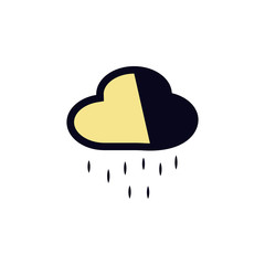 rain icon. Element of colored web icon for mobile concept and web apps. Detailed rain icon can be used for web and mobile. Premium icon
