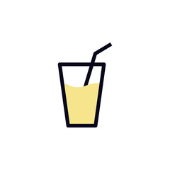 juice in a glass icon. Element of colored web icon for mobile concept and web apps. Detailed juice in a glass icon can be used for web and mobile. Premium icon
