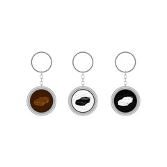 Flat set key chain for car