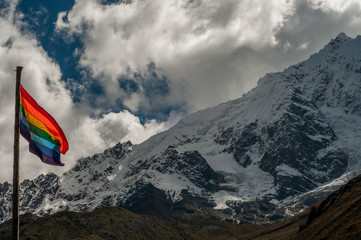 mountain inca flag 