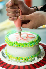 Making Mother's Day Cakes 