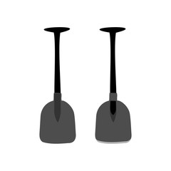 Naklejka premium Shovel icon. Illustration