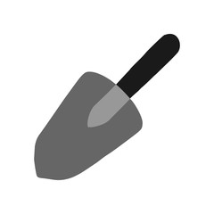 Small garden shovel.  Illustration