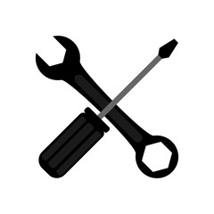 Screwdriver icon.  Illustration