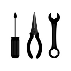 Screwdriver icon.  Illustration
