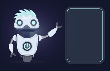 Chat bot, robot virtual assistance. Artificial intelligence