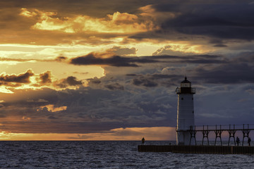 Manistee North Pier Light